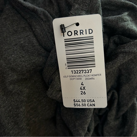 Torrid Super Soft Henley Sleeveless Sleep Romper - 4X - Picture 5 of 10